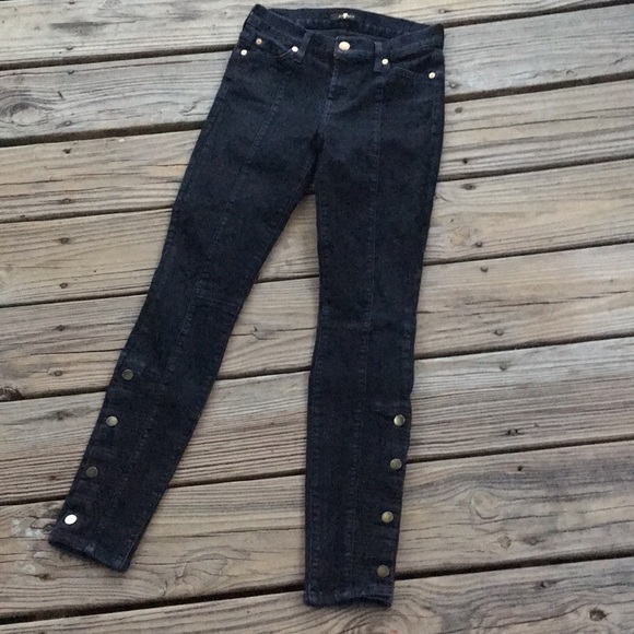 7 For All Mankind Denim - Seven 7 for All Mankind Dark Skinny Jeans Sz 26